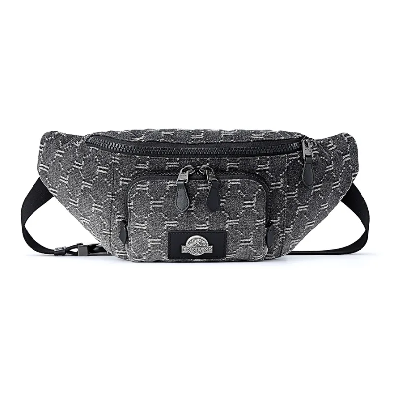 FION Fabric Fanny Pack Regular Men's Gray-0