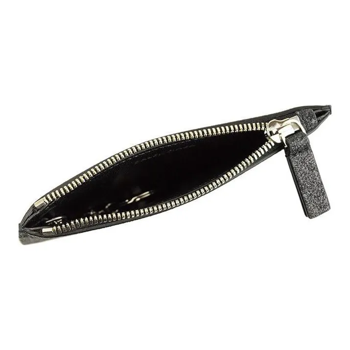 Balenciaga Leather Card Holders Coin Purses Wallets Women's Black-2