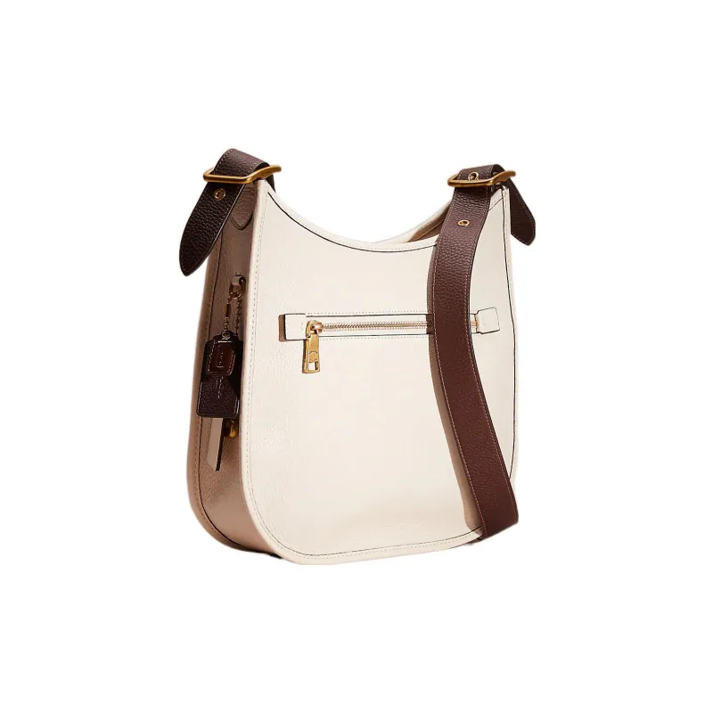 COACH Emery Leather Hobo Bag Shoulder Bag Women's White-1