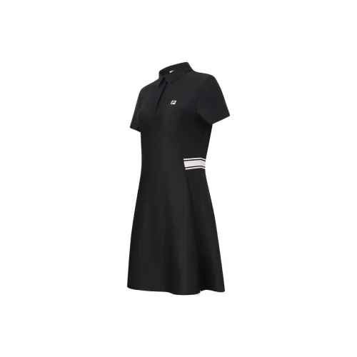 FILA Short Sleeved Dress Women's Jet Black