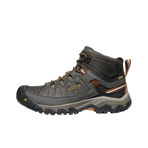 Keen Targhee 3 Hiking / Trekking Shoes Men Mid-Top Olive Black/Light Brown