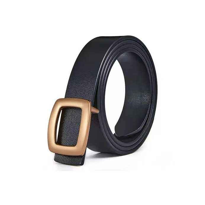 FREE RABBITⅡ Vintage Minimalist Style Genuine Leather Belt Casual Jeans Women's-1