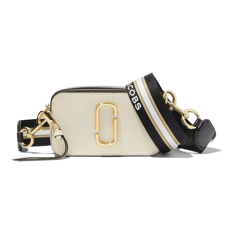 MARC JACOBS Leather Camera Bag, Shoulder Bag Women's White-0
