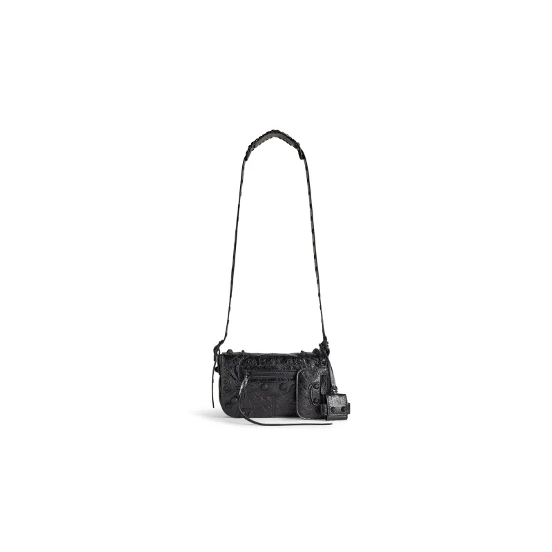 Balenciaga Le Cagole Mens Xs Flap Bag Black-1