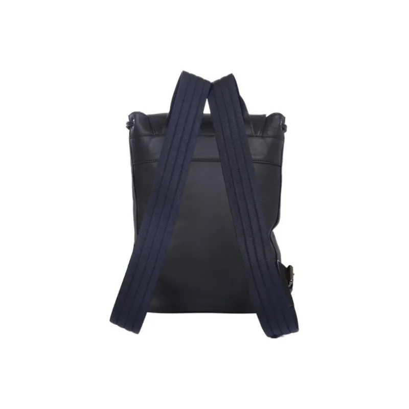 LONGCHAMP 3D Cow Leather Backpack Medium Size Unisex Midnight Blue-3