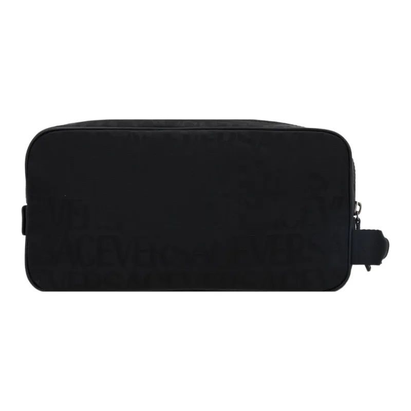 FANSIZHE Nylon Beauty Bag, Makeup Bag Men's Black-2