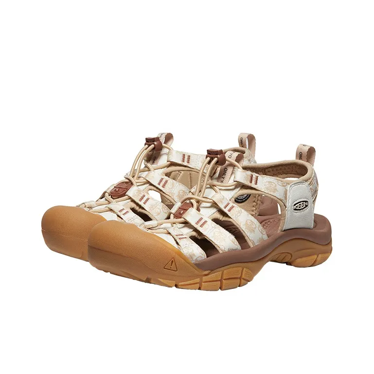 KEEN Newport Retro Breathable And Wear resistant River Trekking Shoes Women's Ecru/Brown-2