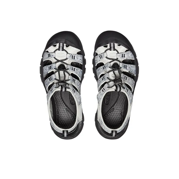 KEEN Newport Retro River Trekking Shoes Women's Black/White/Printed Pattern-3