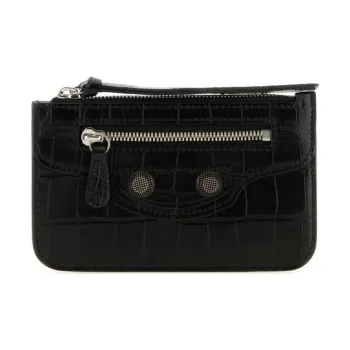 Balenciaga Le Cagole Calfskin Wallet Men's Black