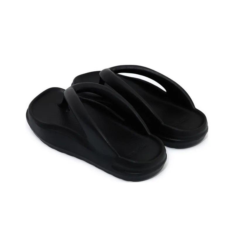 23.65 Abrasion Resistant Slip Resistant Flip Flops Unisex Black-2
