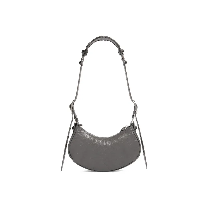 Balenciaga Le Cagole Lambskin Crossbody Bag Shoulder Bag Women's Dark Gray-3