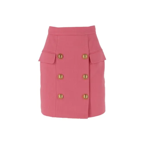 BALMAIN Casual Short Skirts Women's Pink