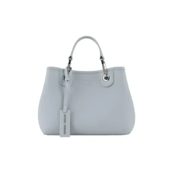 EMPORIO ARMANI MyEA Series Polyurethane Hobo Bag Handbag Women's Light Blue