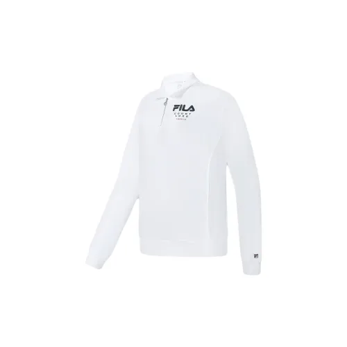 FILA Polo Shirts Unisex Jade White