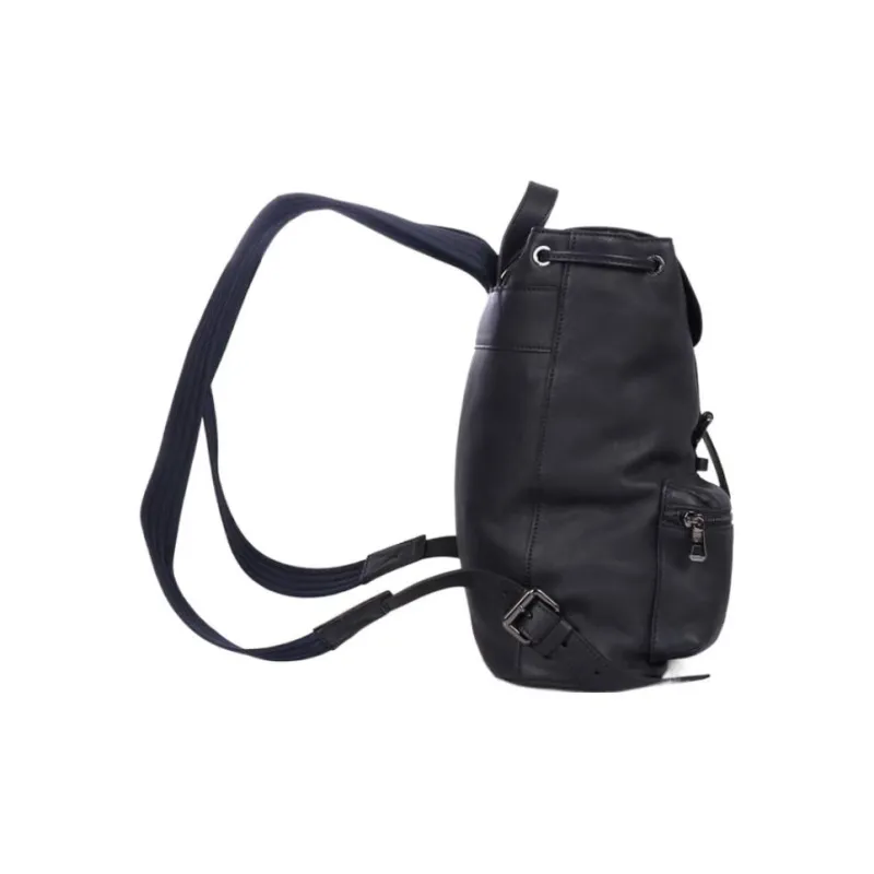 LONGCHAMP 3D Cow Leather Backpack Medium Size Unisex Midnight Blue-2