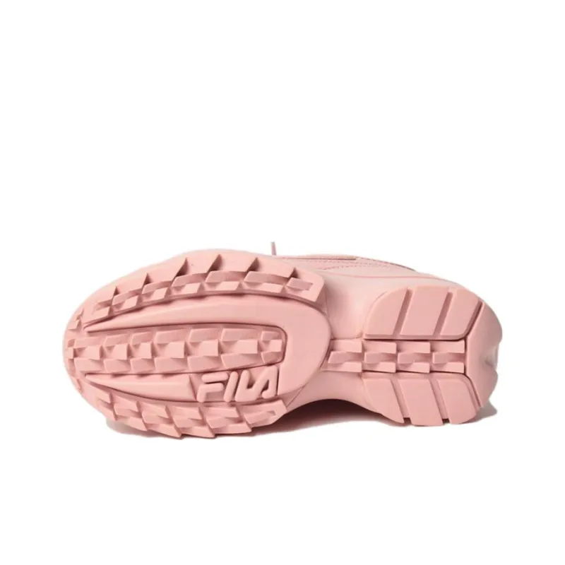 FILA Disruptor 2 Wedge Anti-Slip Wear-Resistant Low-Top Casual Shoes Women's Pink-4