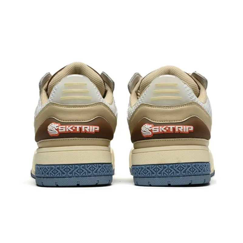 SK.TRIP Warm Wear-Resistant Height Increasing Low-Top Skateboard Shoes Unisex Mocha-5