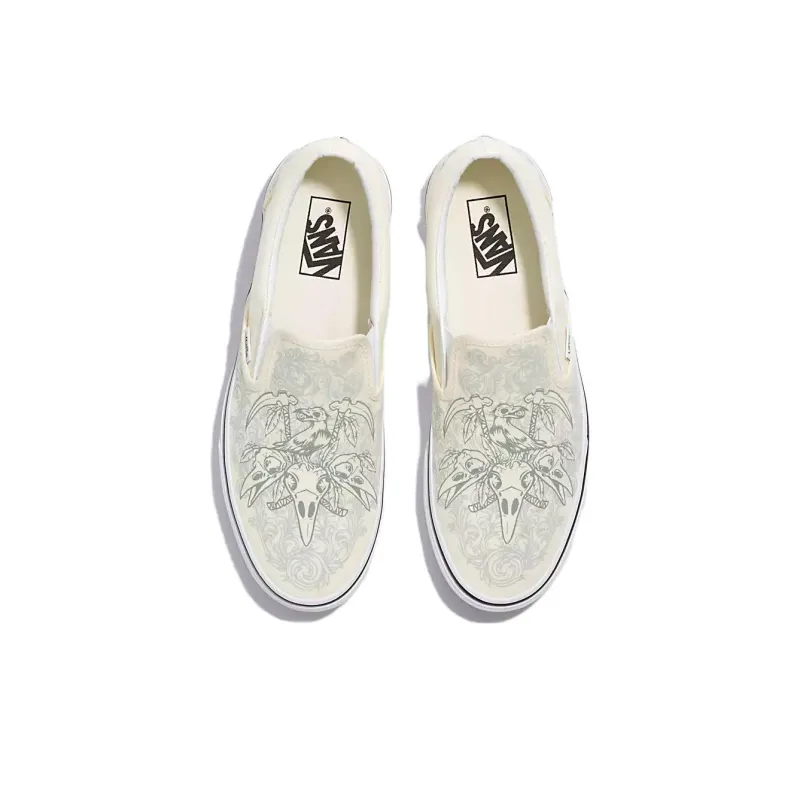 Slip On Classic Vans 'Raven Skull'-2