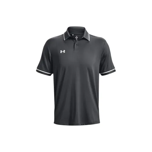 Under Armour Polo Shirts Men Gray White