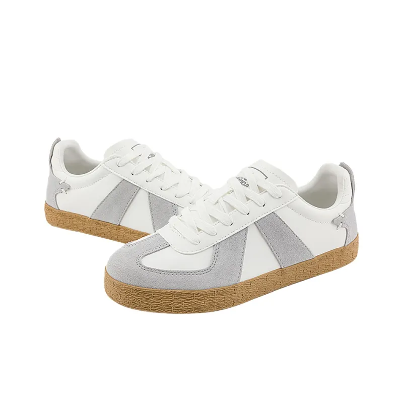 Kappa Low Top Skateboard Shoes Unisex White Gray-4