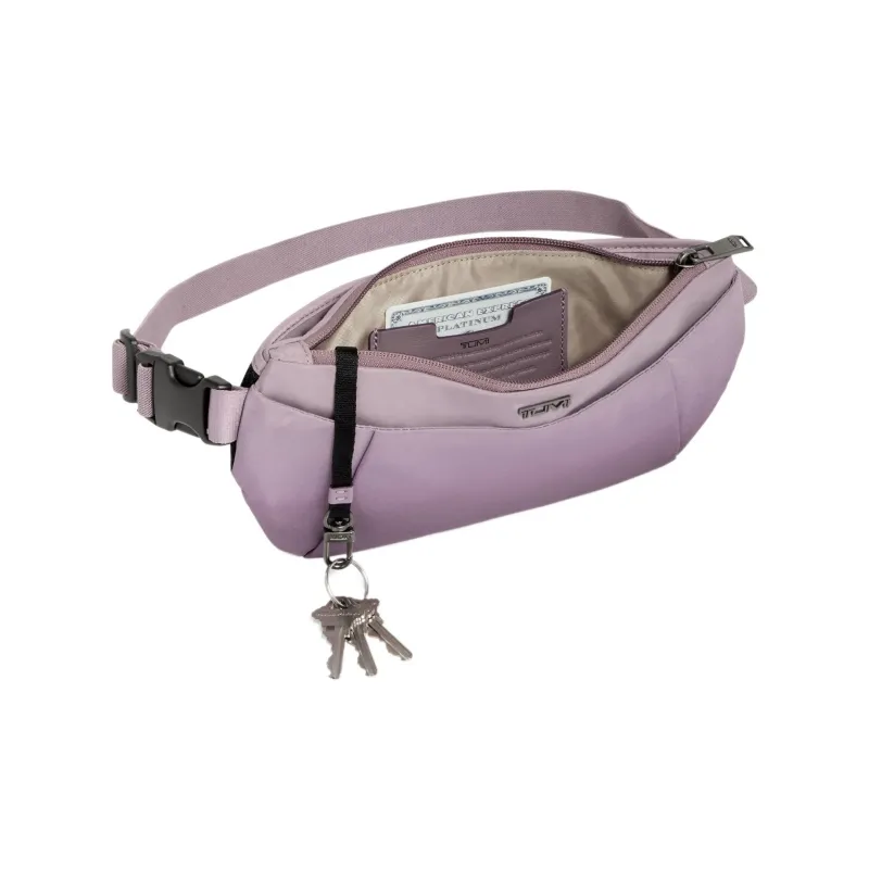 TUMI Fabric Shoulder Bag Crossbody Bag Sling Bag Fanny Pack Women's Light Purple-2
