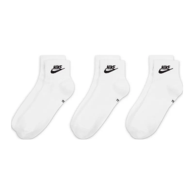 Nike Mid Calf Socks Unisex 3 Pack White-0