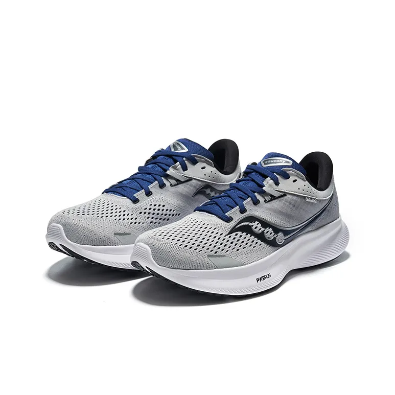 Saucony Ride 16 Cushioning, Abrasion Resistant, Slip Resistant Low Top Training Running Shoes Men's Gray Black-2