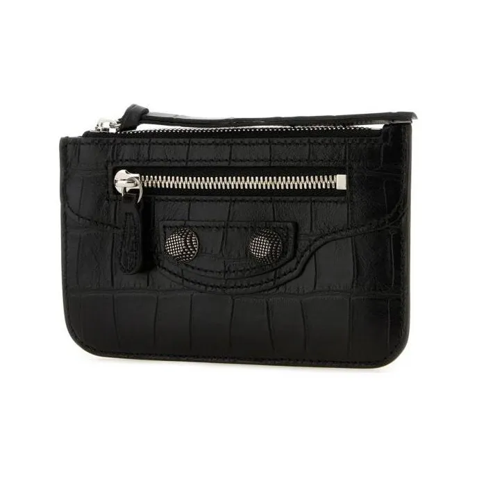 Balenciaga Le Cagole Calfskin Wallet Men's Black-2