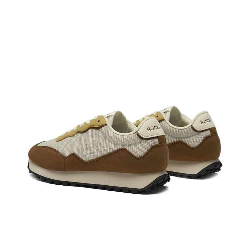 Rockfish Anti Slip And Wear Resistant Breathable Low Top Running Shoes Unisex Brown Yellow-3