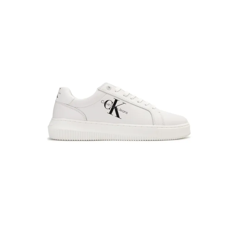 CKJ CALVIN KLEIN JEANS Low Top Skateboard Shoes Men's White-1