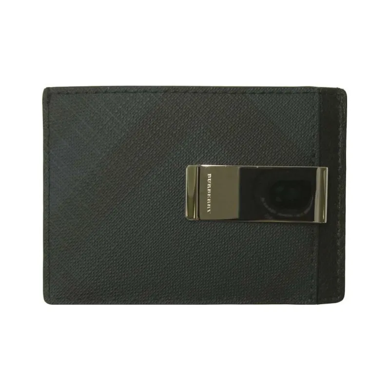Burberry Business Card Holder Wallet Men's Black-5