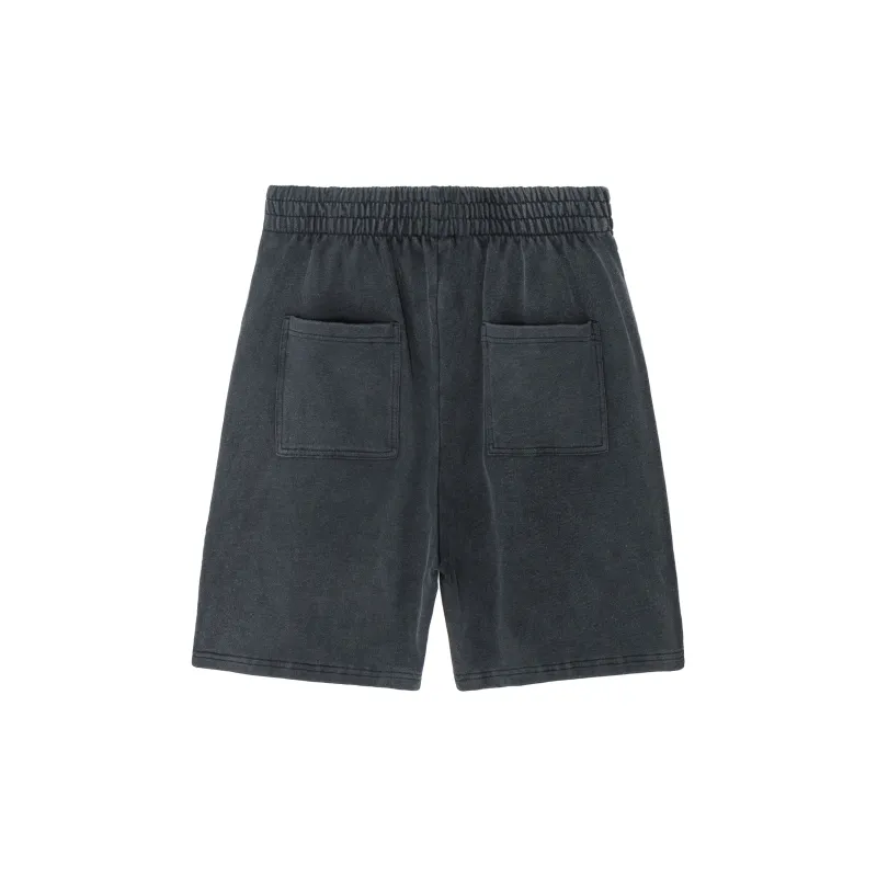 CLIMAX VISION Casual Shorts Unisex Washed Black-1