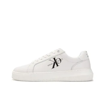 CKJ CALVIN KLEIN JEANS Low-Top Skateboard Shoes Men's White