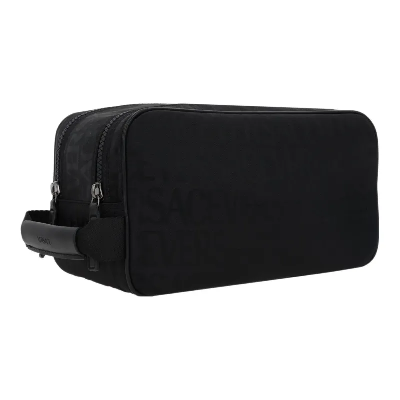 FANSIZHE Nylon Beauty Bag, Makeup Bag Men's Black-1