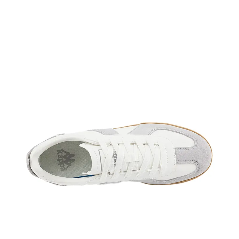 Kappa Low Top Skateboard Shoes Unisex White Gray-5
