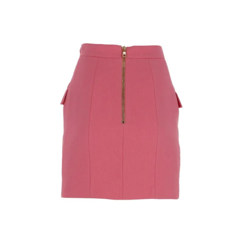 BALMAIN Casual Short Skirts Women's Pink-3
