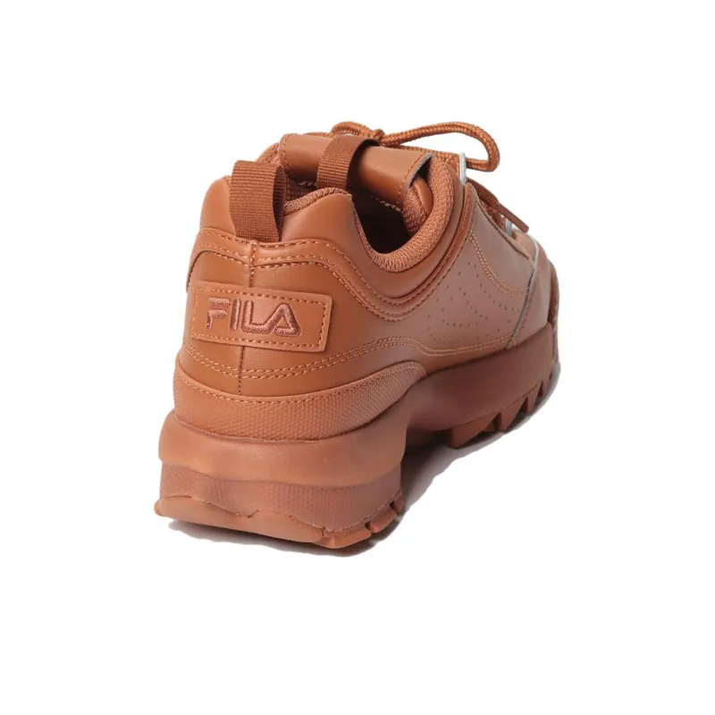 FILA Disruptor 2 Premium Anti-Slip Wear-Resistant Low-Top Casual Shoes Women's Brown-3