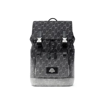 FION Fabric Backpack Handbag Unisex Gray