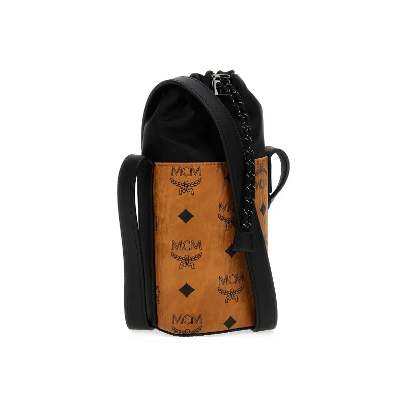 MCM Ottomar Visetos Canvas With Leather Crossbody Bag, Shoulder Bag Unisex-1