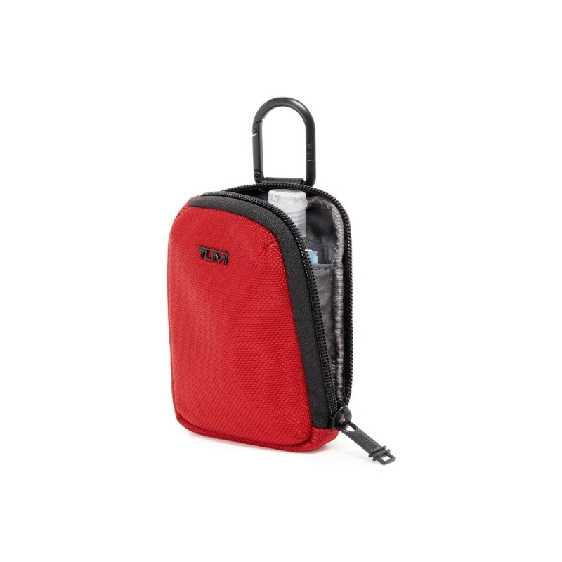 TUMI Nylon Coin Purse Storage Bag Women's Red-1