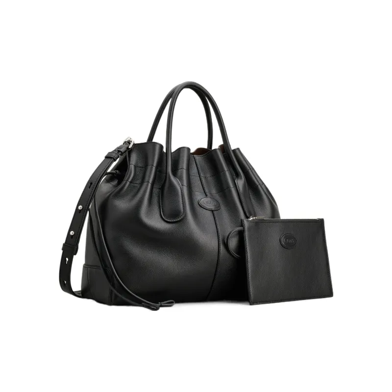 TOD'S Di Logo Patch Drawstring Tote Bag-1