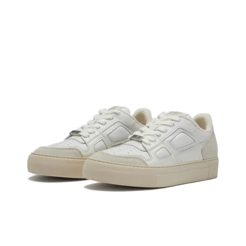 AMIPARIS Low Top Skateboard Shoes Unisex Gray White-2