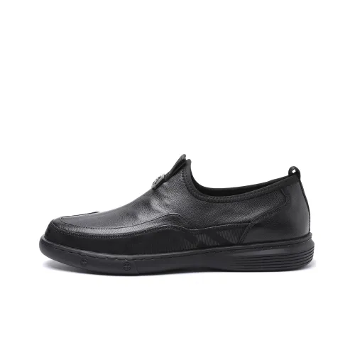 TRUMPPIPE Men's Casual Shoes Men Low-Top Black