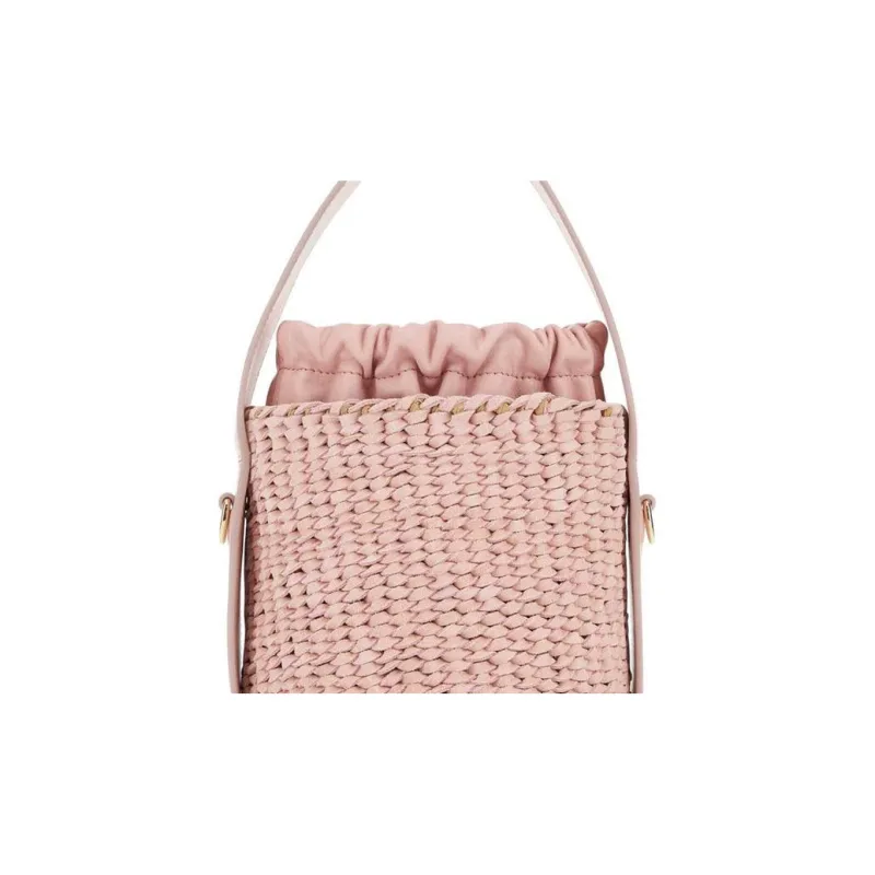 Chloe Suede Bucket Bags Shoulder Bag Crossbody Bag Handbag Women's Pink-2
