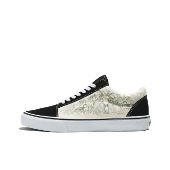 Old Skool Vans 'Raven Skull'