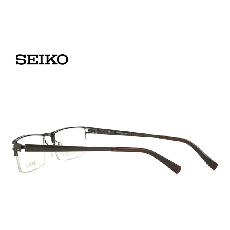 SEIKO Titanium Rectangular Eyeglass Frames Men's-2