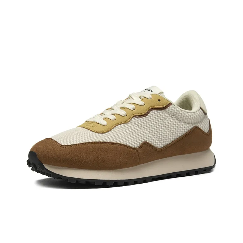 Rockfish Anti Slip And Wear Resistant Breathable Low Top Running Shoes Unisex Brown Yellow-1
