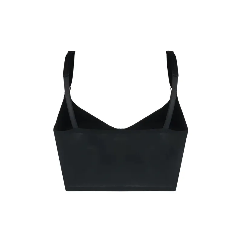 MOSCHINO Teddy Bear Button Cropped Bustier Top-1