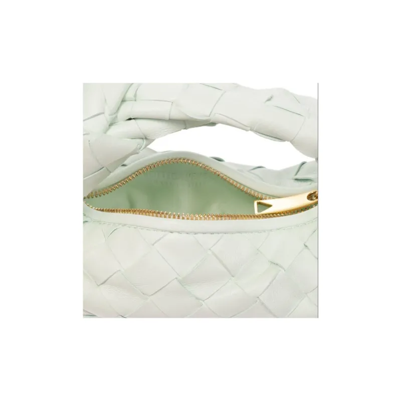 Bottega Veneta JODIE Lambskin Shoulder Bag, Handbag Extra Mini Women's Light Green-3