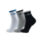 3 Pack (Crew Black+White+Gray)